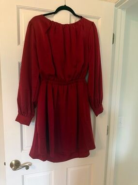NWT Crimson Long Sleeve Cutout Waist Dress